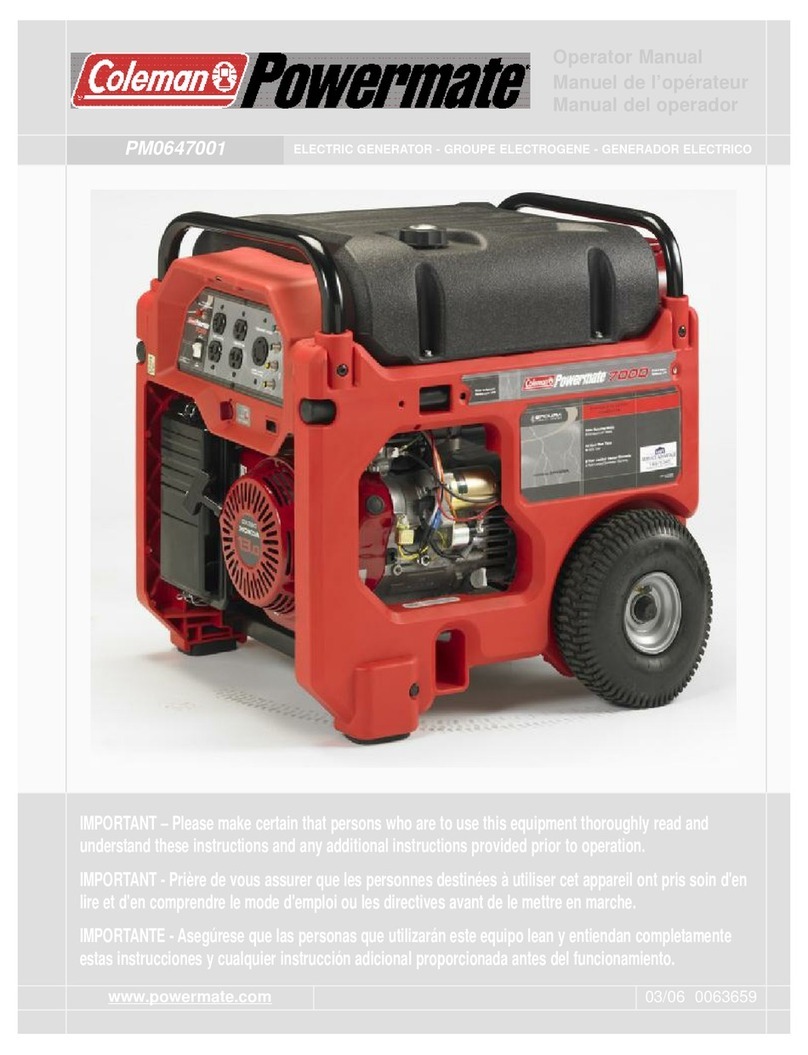Powermate PM0647001 Operator's manual Powermate PM0647001 Operator's manual
