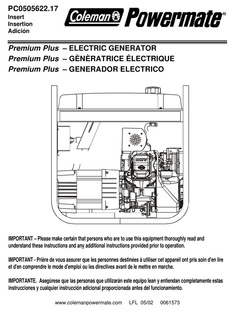 Powermate Premium Plus PC0505622.17 manual Powermate Premium Plus PC0505622.17 manual