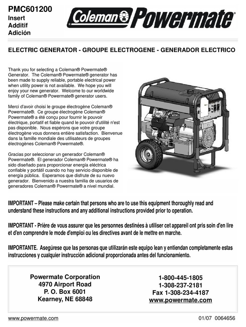 Powermate PMC601200 User manual