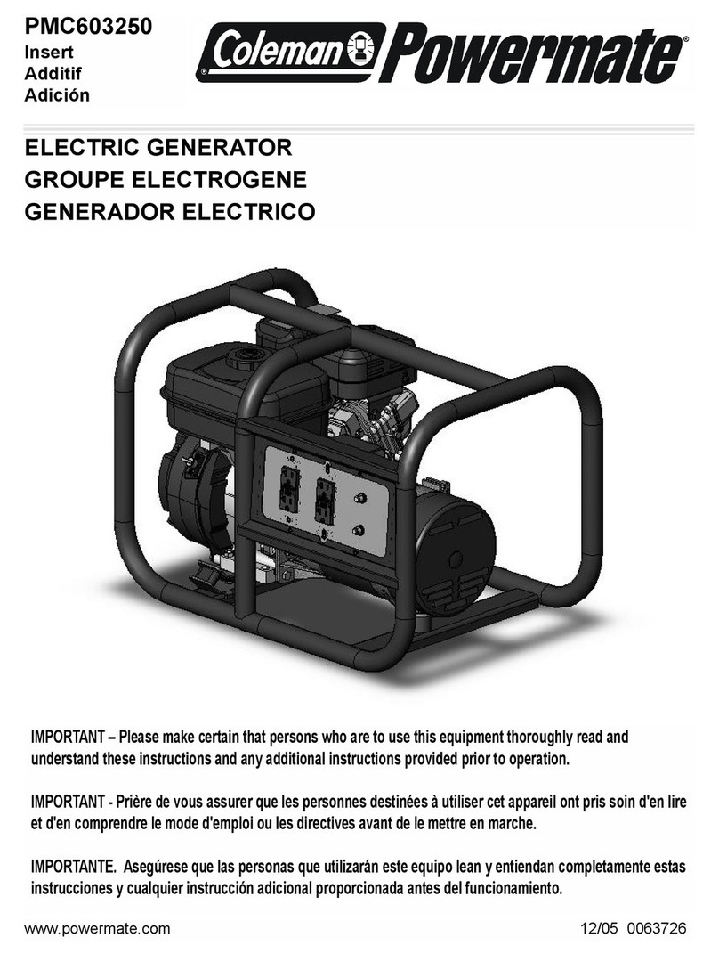 Powermate PMC603250 User manual Powermate PMC603250 User manual