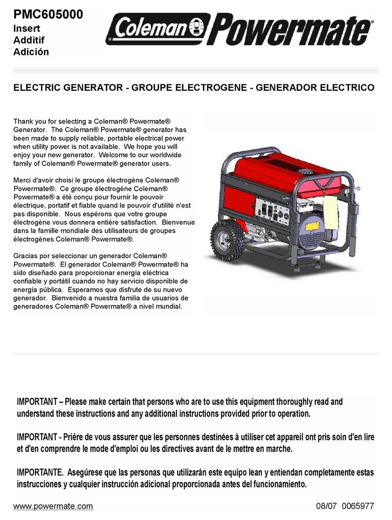 Powermate PMC605000 User manual