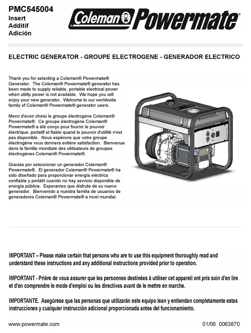 Powermate PMC545004 User manual Powermate PMC545004 User manual