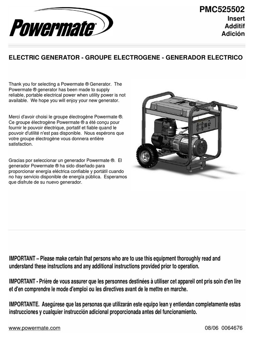 Powermate PMC525502 User manual Powermate PMC525502 User manual