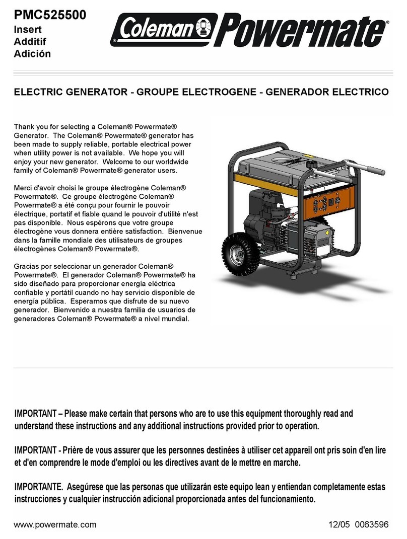 Powermate PMC525500 user manual