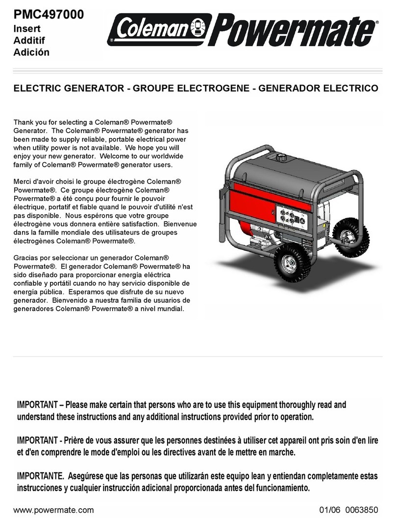 Powermate PMC497000 User manual