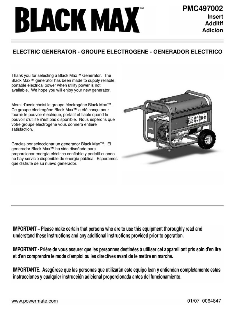 Black Max PMC497002 User manual