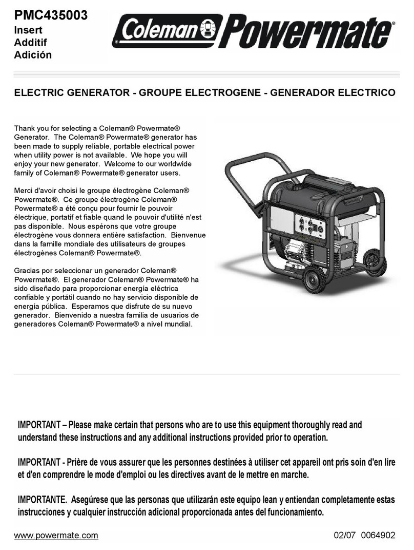 Powermate PMC435003 User manual