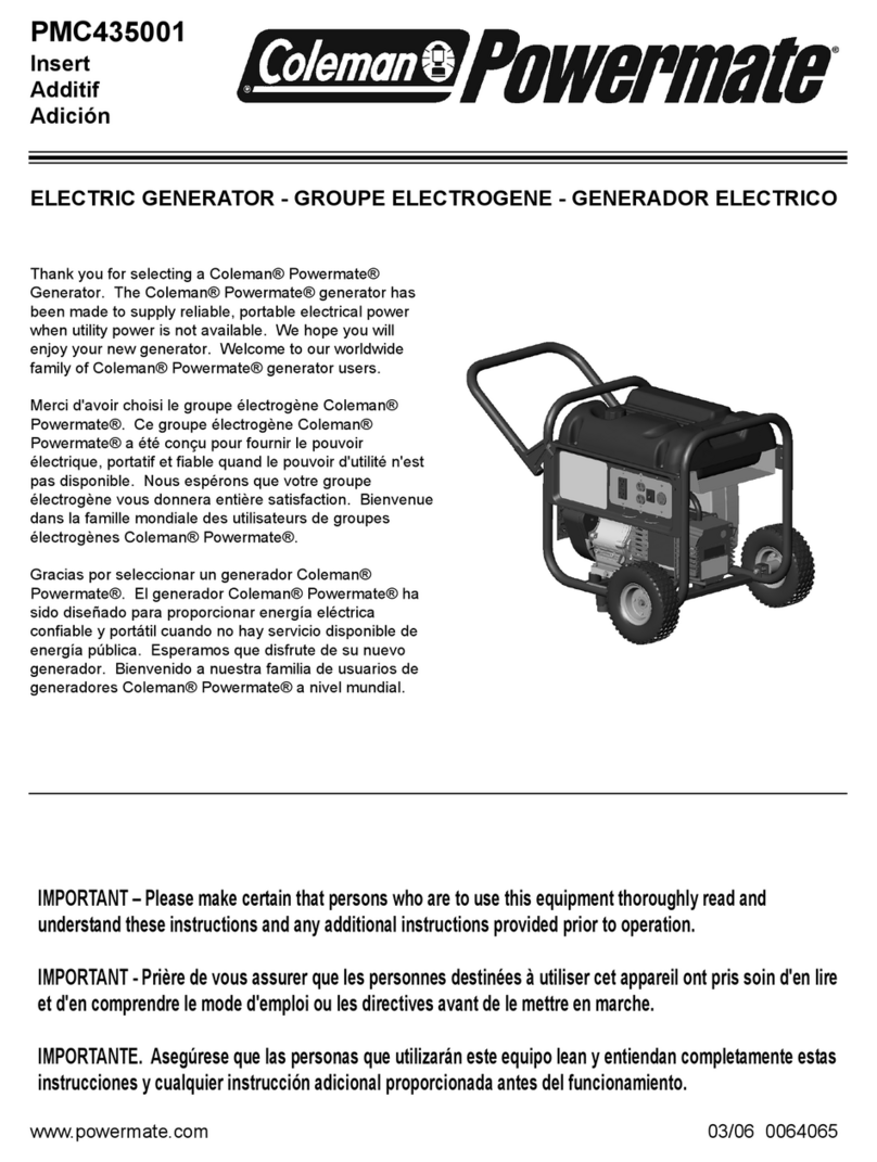 Powermate PMC435001 User manual