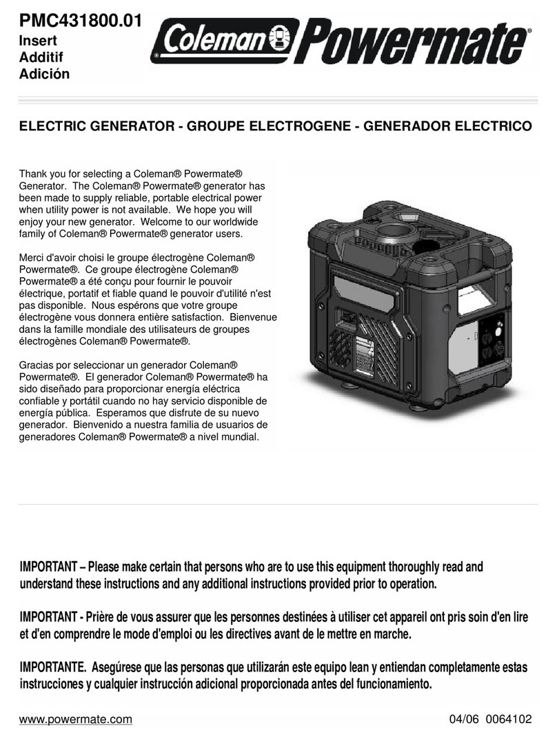 Powermate PMC431800.01 User manual