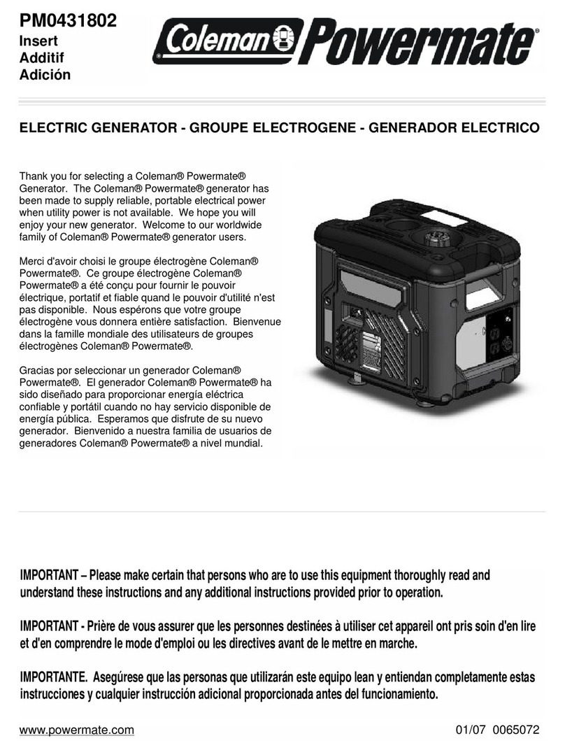 Powermate PM0431802 User manual