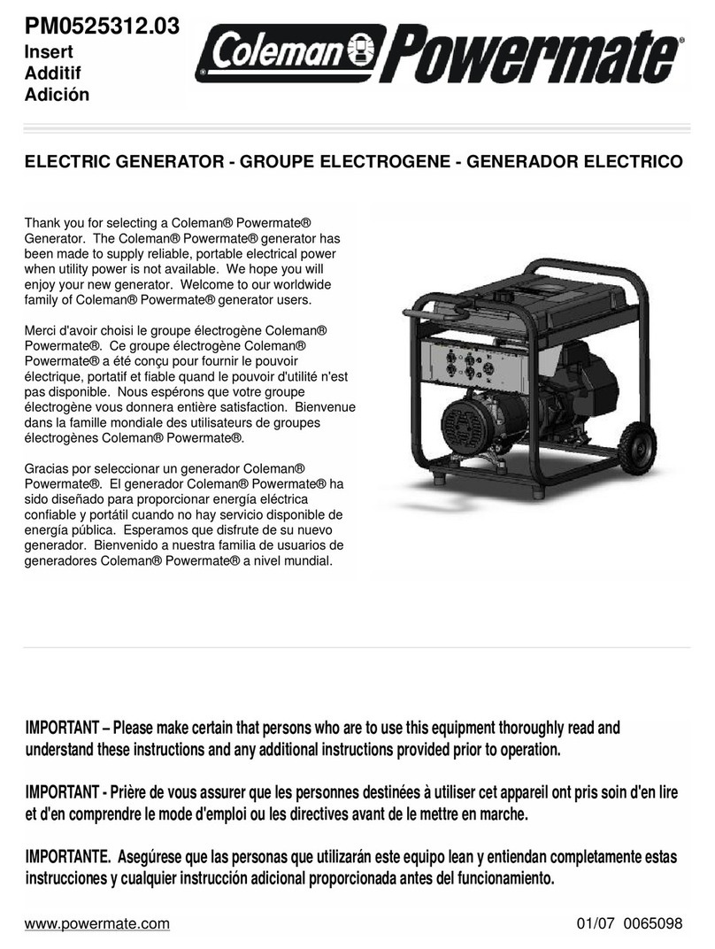 Powermate PM0525312.03 user manual