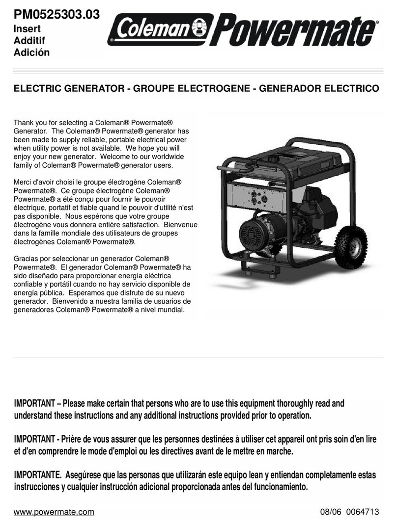 Powermate PM0525303.03 manual