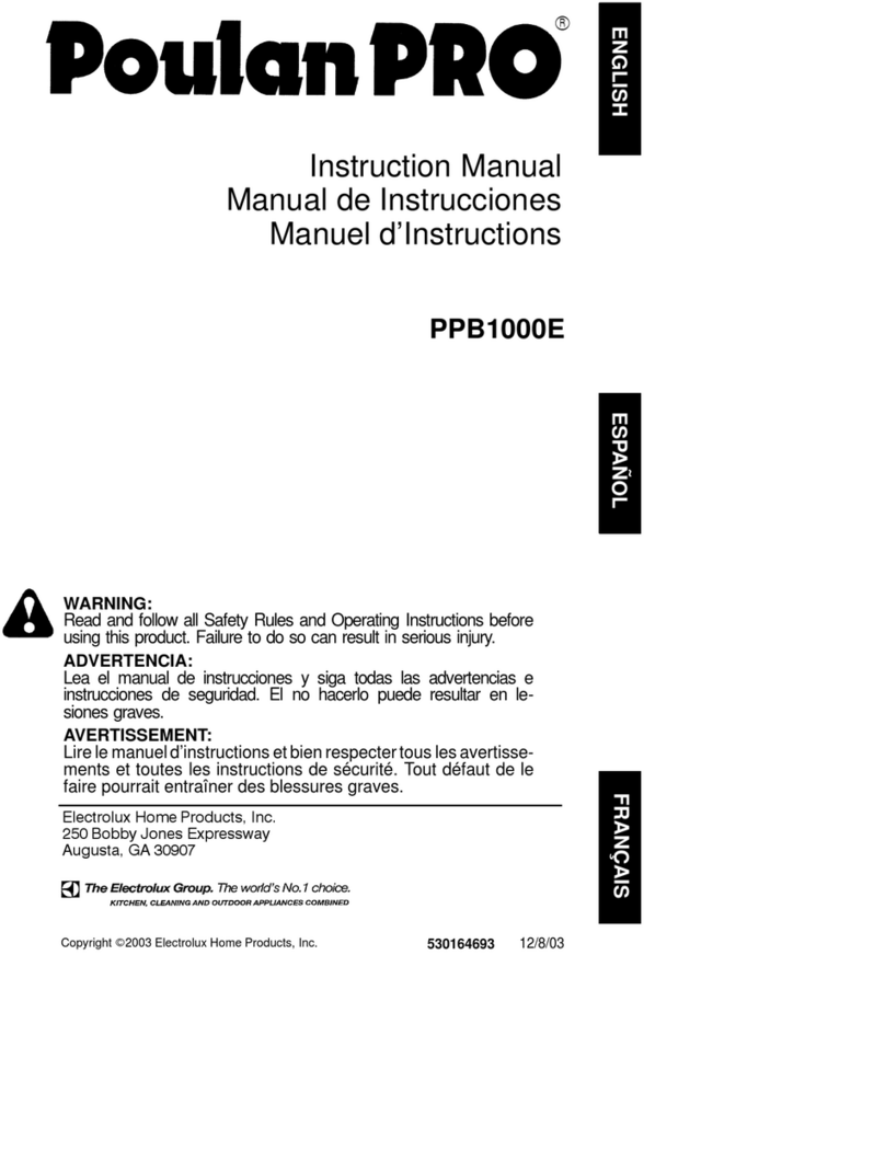 Poulan Pro 530164693 instruction manual