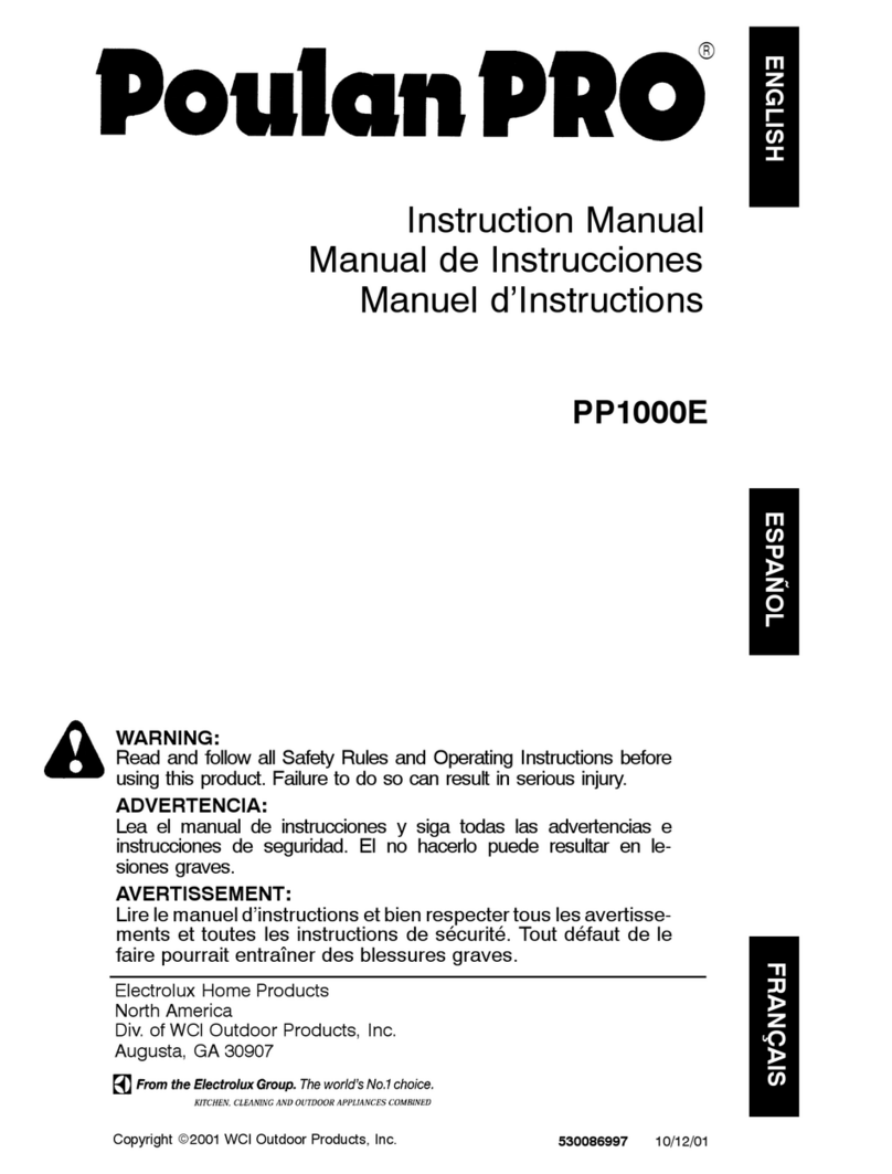 Poulan Pro 530086997 User manual