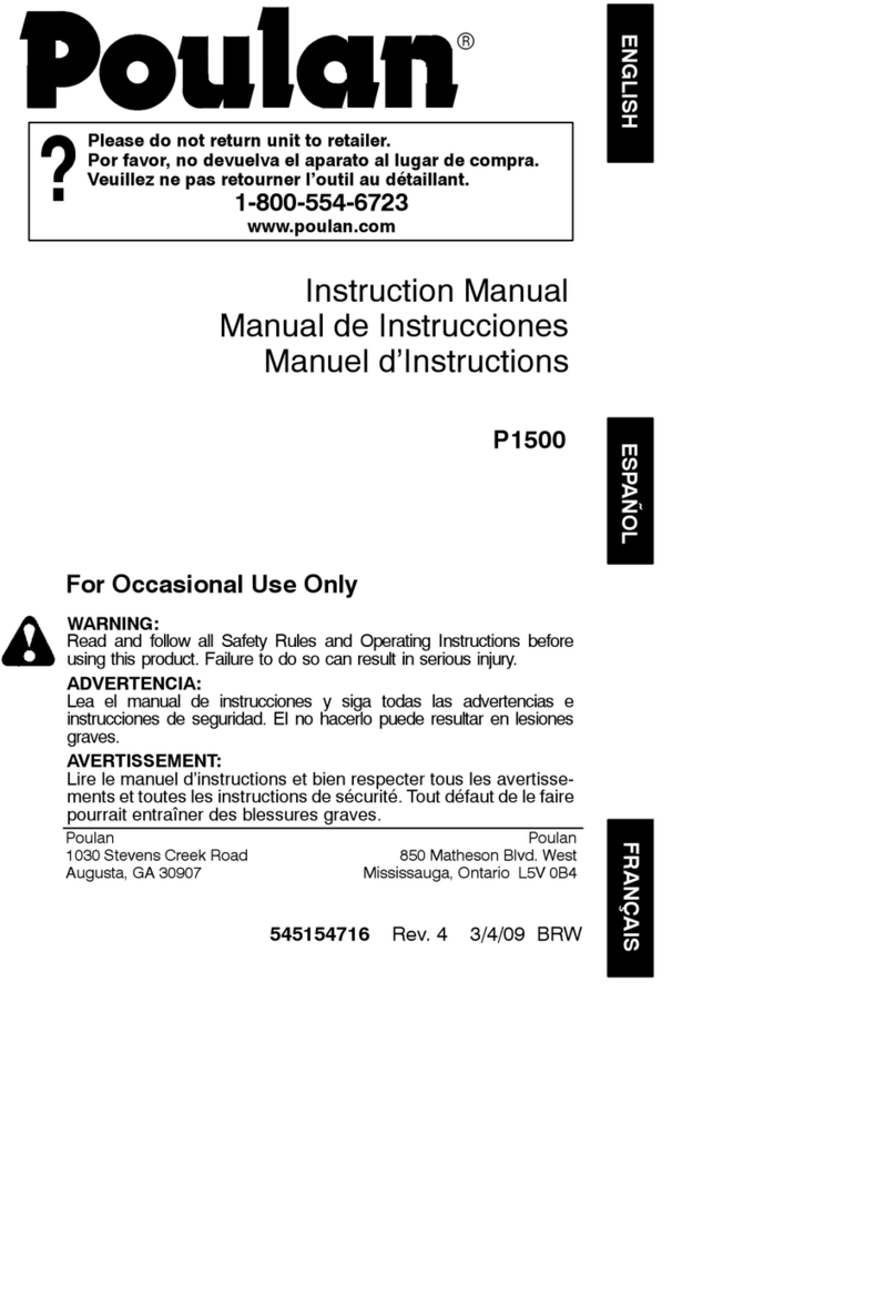 Poulan Pro 545154716 instruction manual