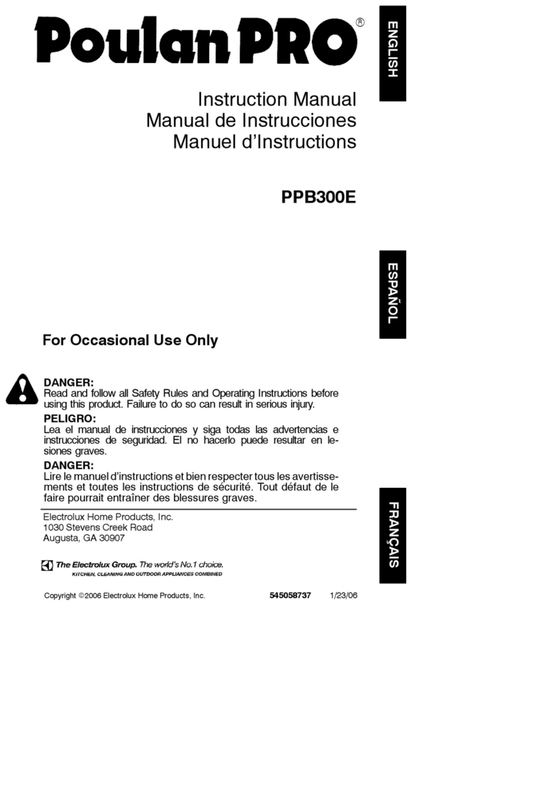Poulan Pro 545058737 User manual