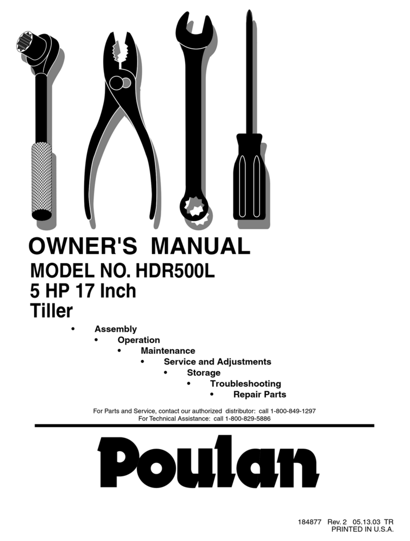 Poulan Pro HDR500L User manual