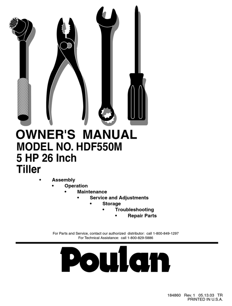 Poulan Pro HDF550M owner's manual