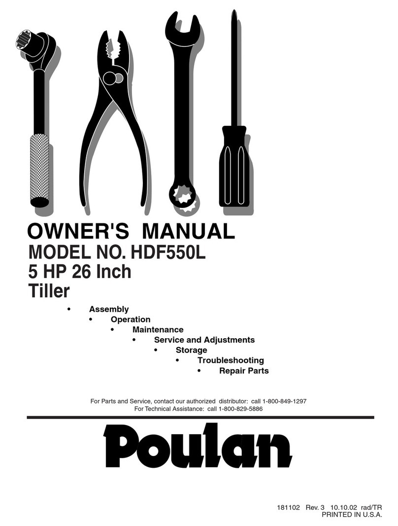 Poulan Pro HDF550L owner's manual