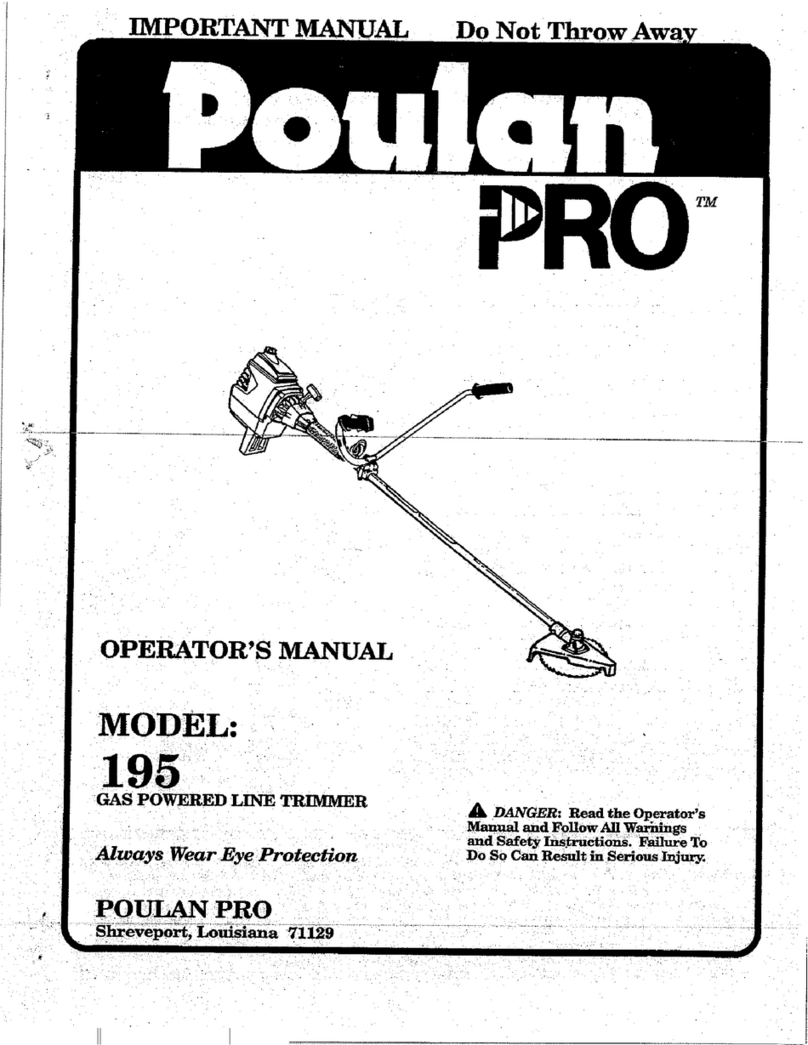 Poulan Pro 195 user manual