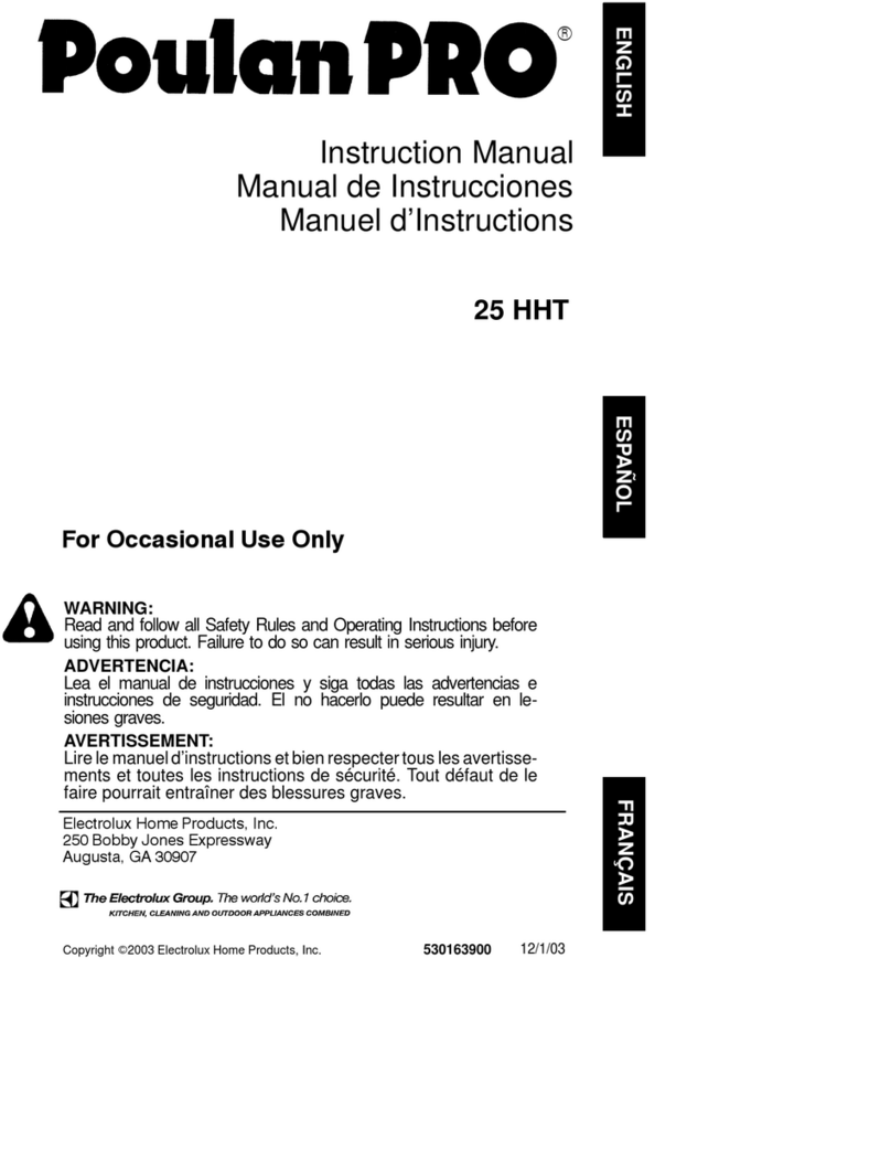 Poulan Pro 25 HHT instruction manual
