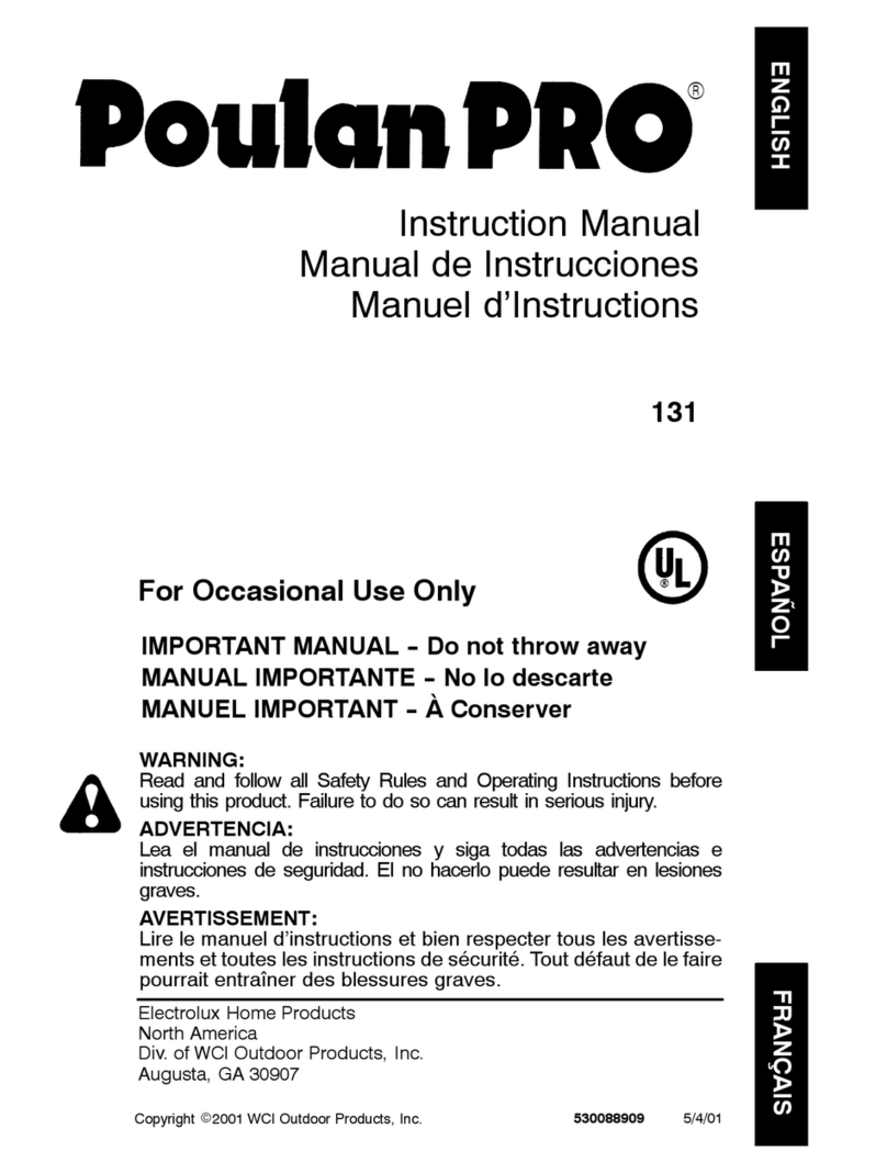 Poulan Pro 131 instruction manual