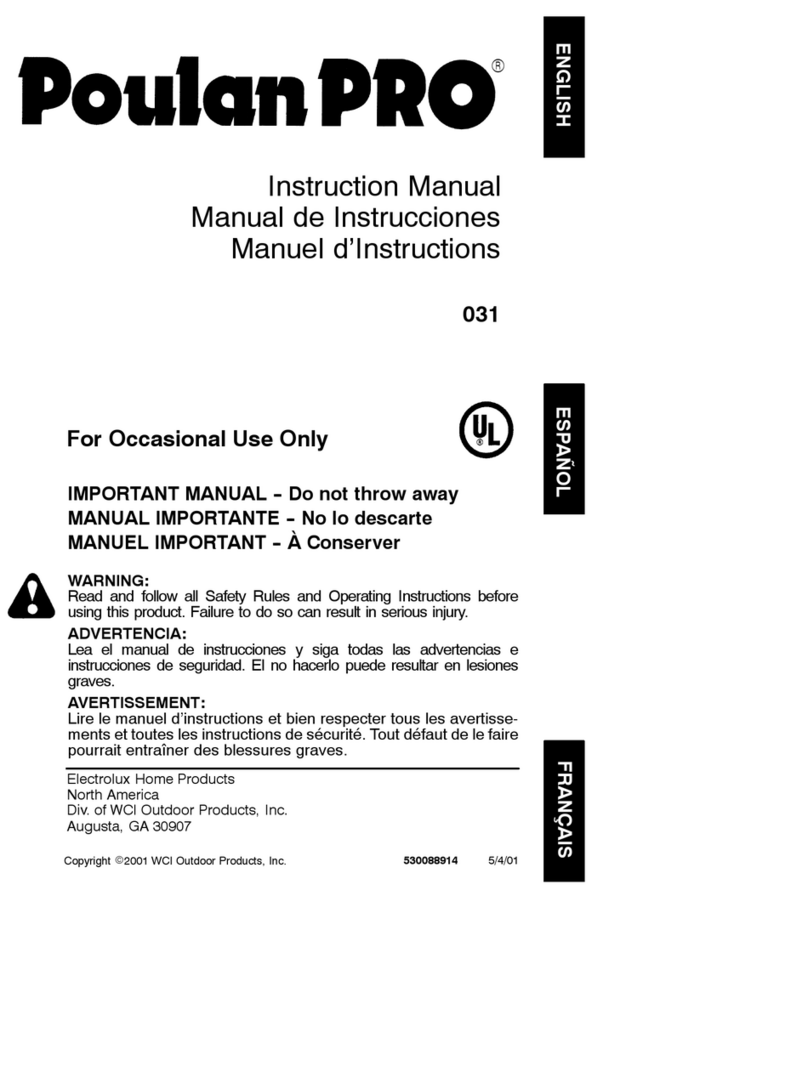 Poulan Pro 31 instruction manual