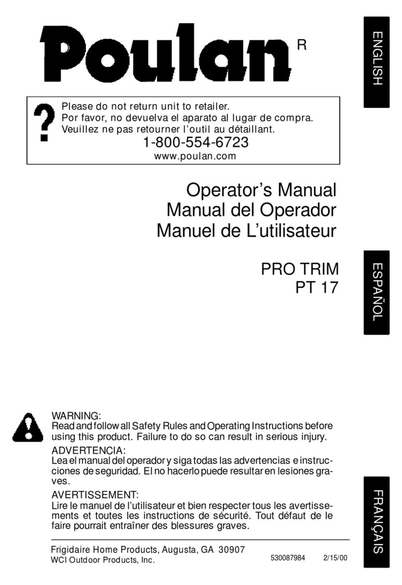 Poulan Pro Pro Trim 530087984 Operator's manual