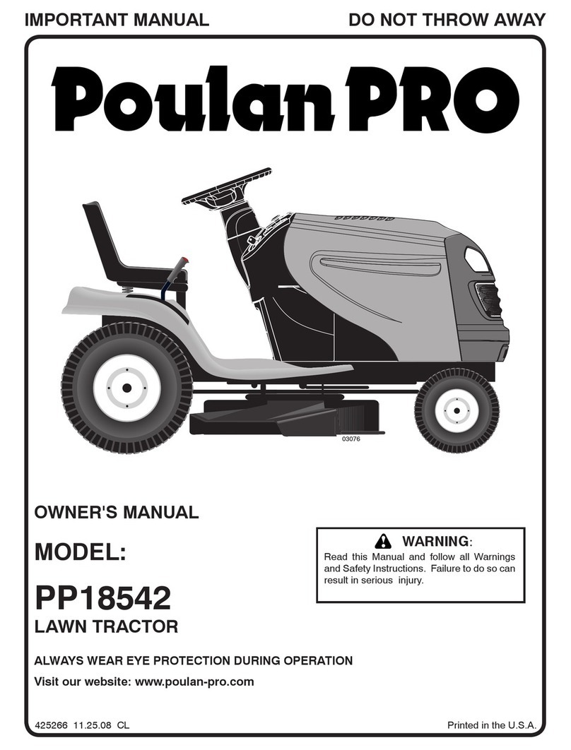Poulan Pro PP18542 owner's manual