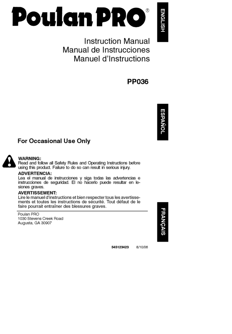 Poulan Pro PP036 User manual