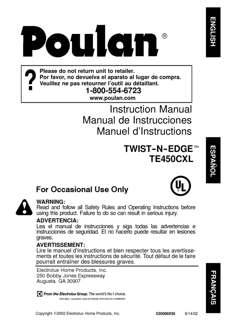 Poulan Pro Twist-N-Edge 530086936 instruction manual
