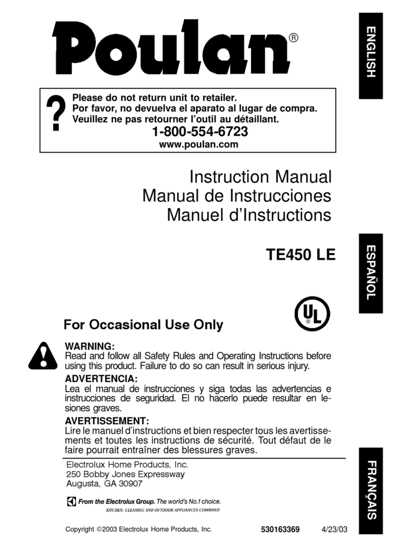 Poulan Pro TWIST-N-EDGE TE 450 LE User manual