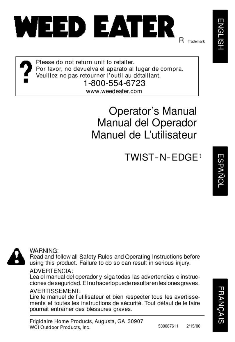 Weed Eater TWIST-N-EDGE User manual