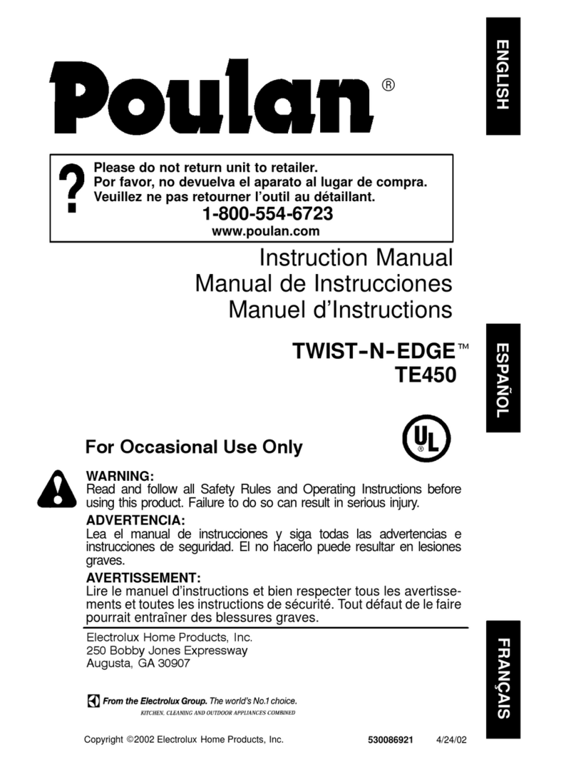 Poulan Pro TWIST-N-EDGE TE 450 instruction manual