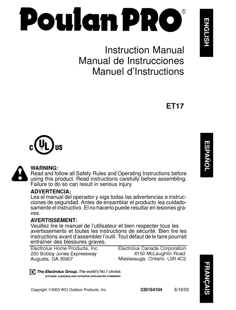 Poulan Pro ET17 User manual
