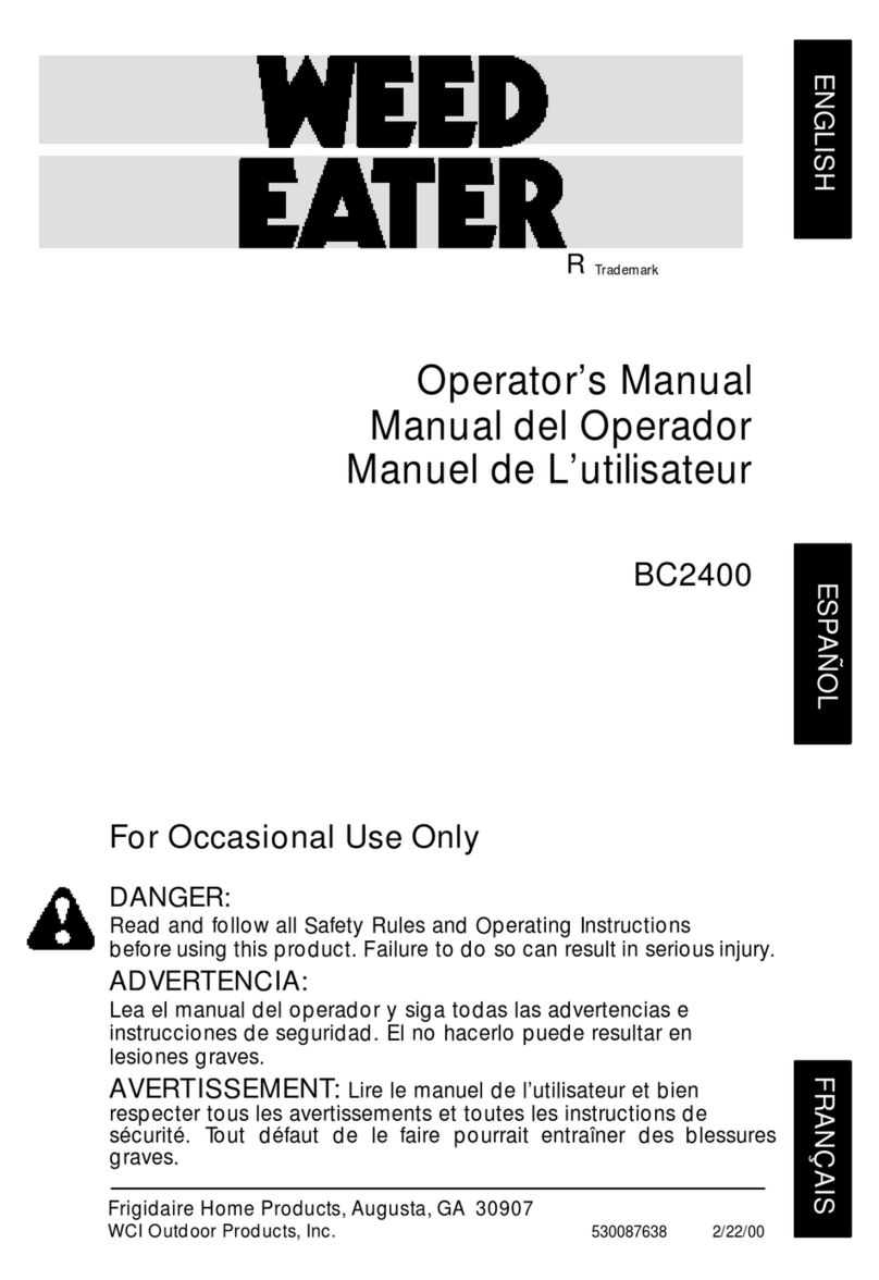 Weed Eater BC2400 User manual