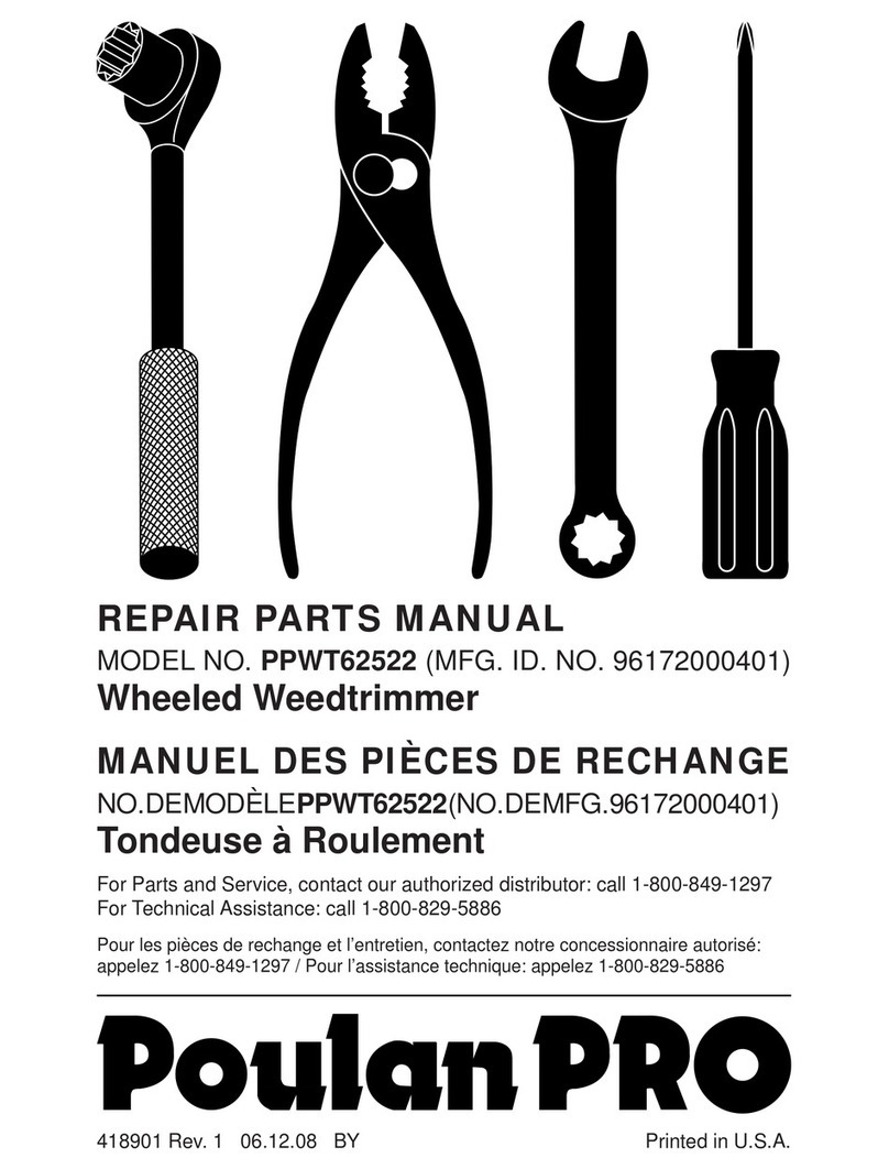 Poulan Pro 96172000401 Repair parts manual