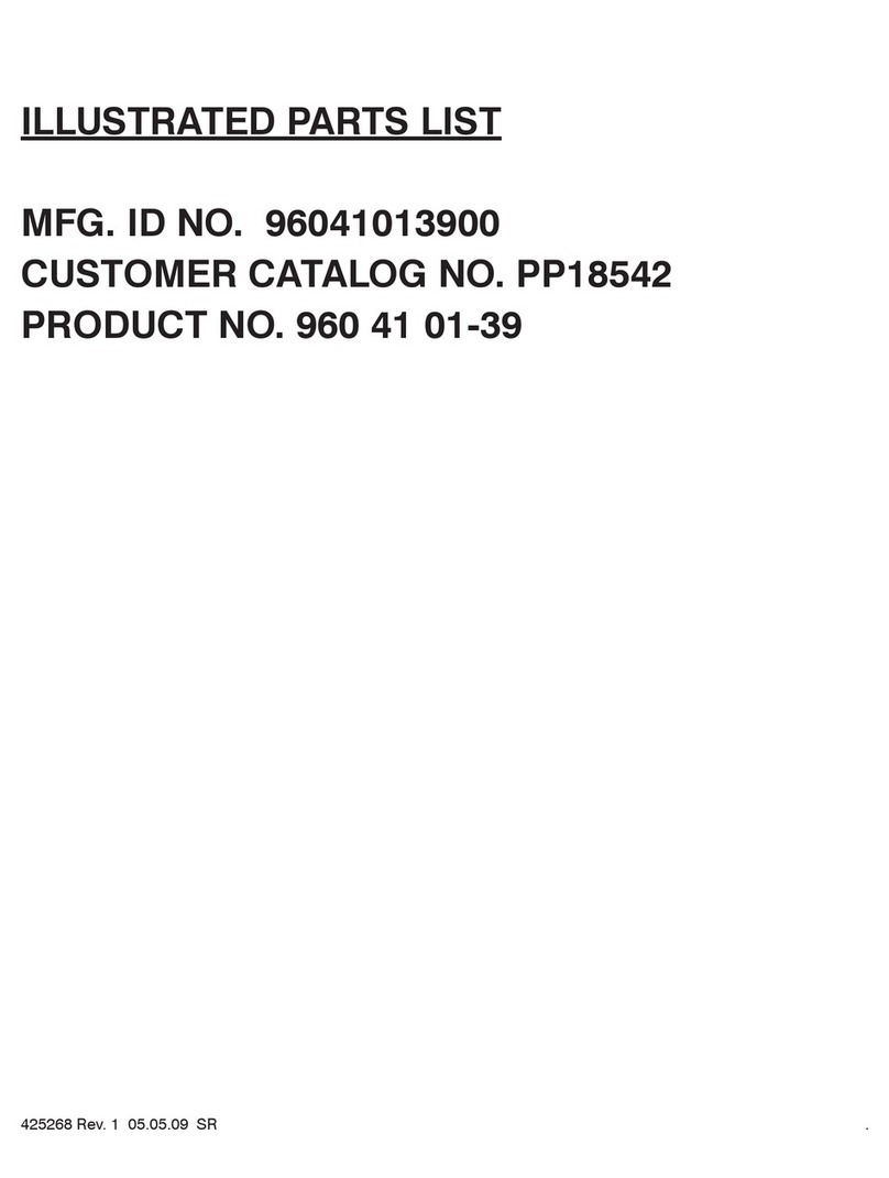 Poulan Pro 960 41 01-39 Illustrated parts list