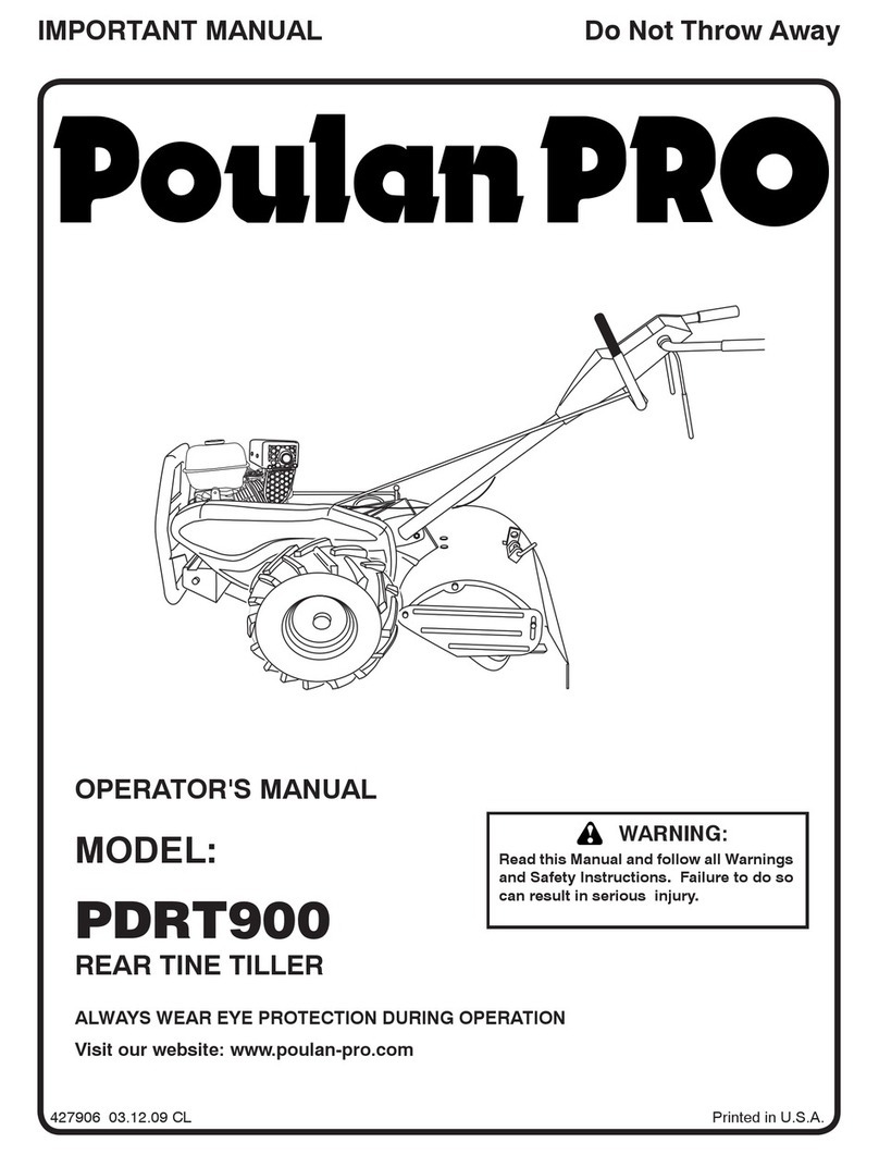 Poulan Pro PDRT900 User manual