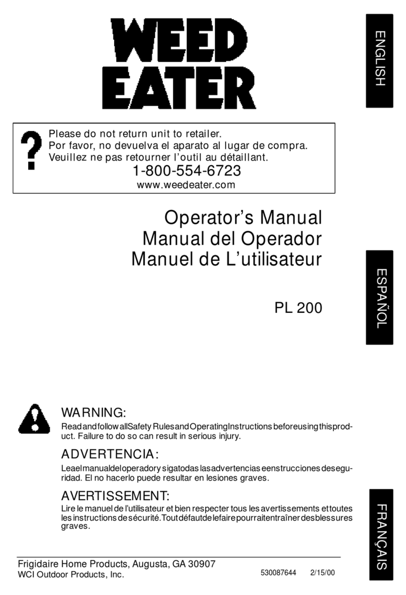 Weed Eater PL 200 Operator's manual