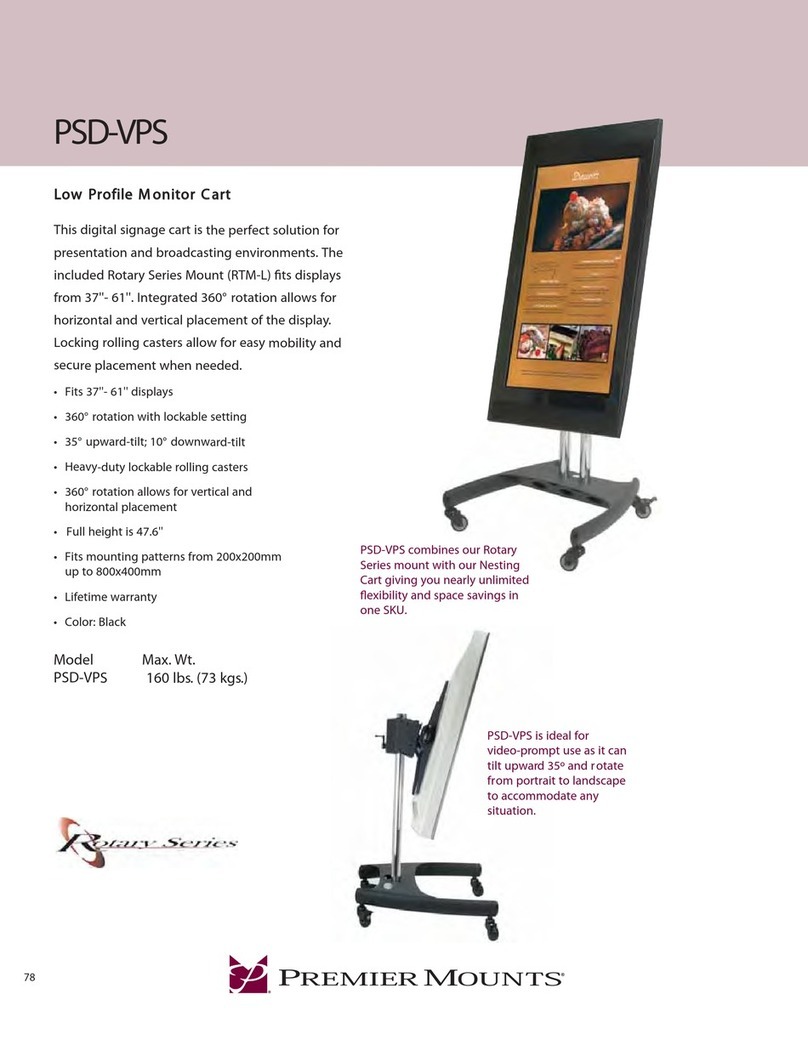 Premier Mounts PSD-VPS User manual