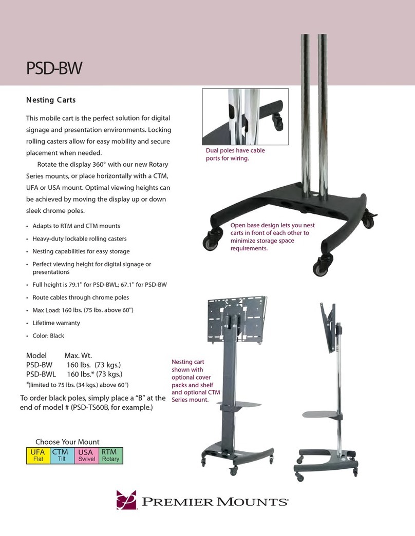 Premier Mounts PSD-BW datasheet