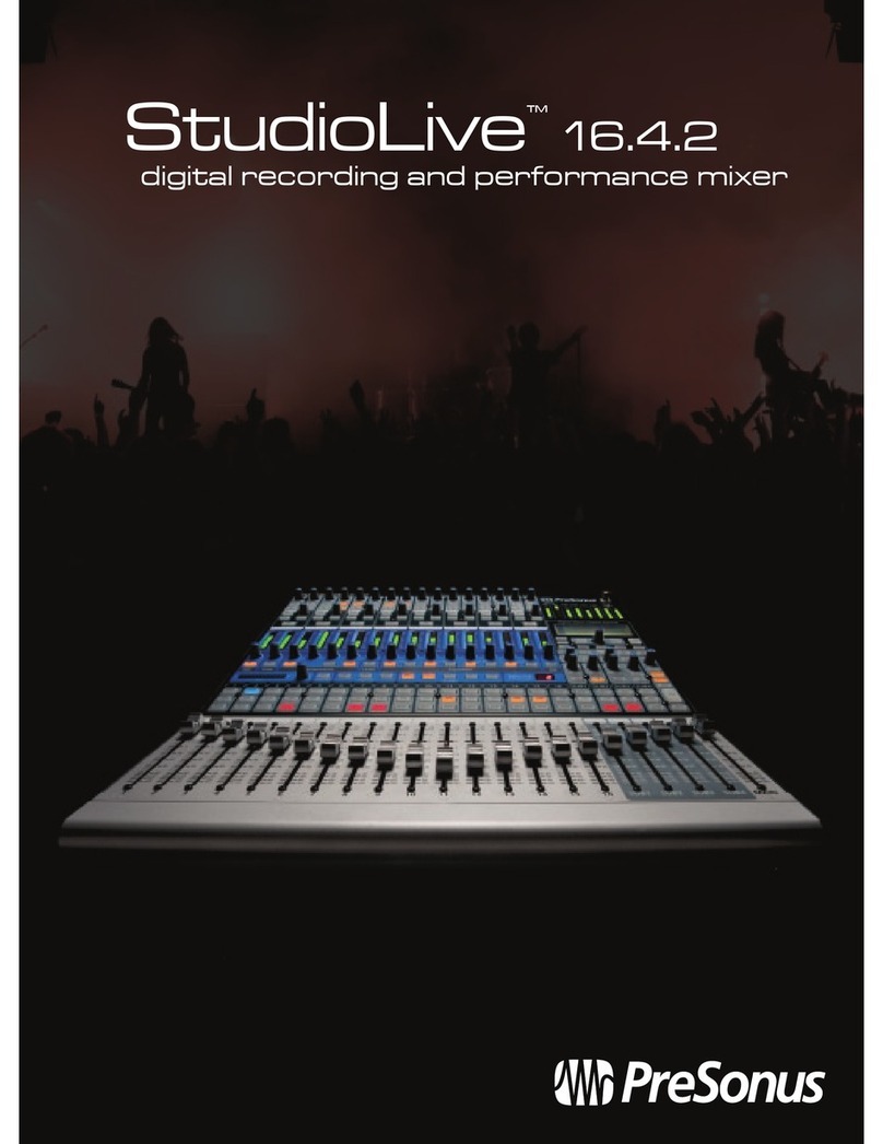 PRESONUS STUDIOLIVE 16.4.2 User manual