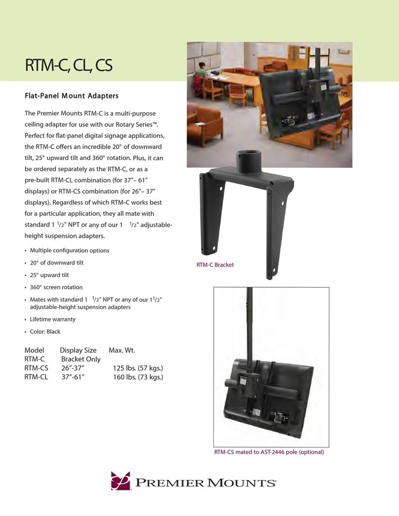 Premier Mounts Rotary RTM-CL Specifications