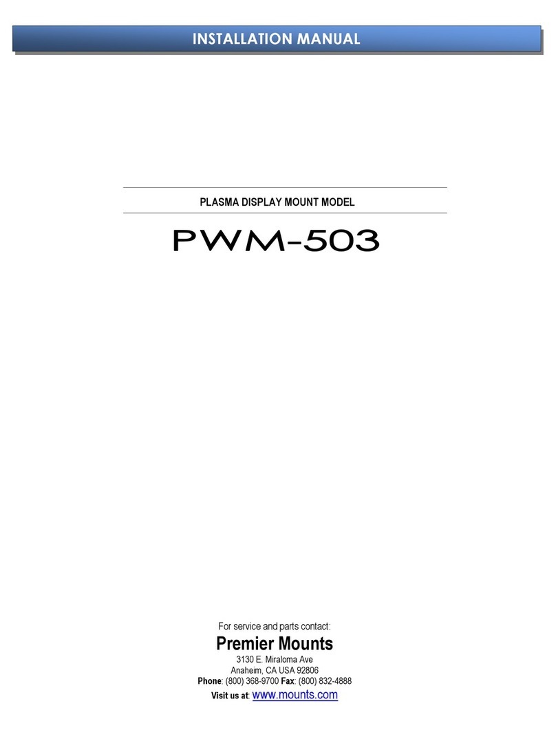 Premier Mounts PWM-503 installation manual