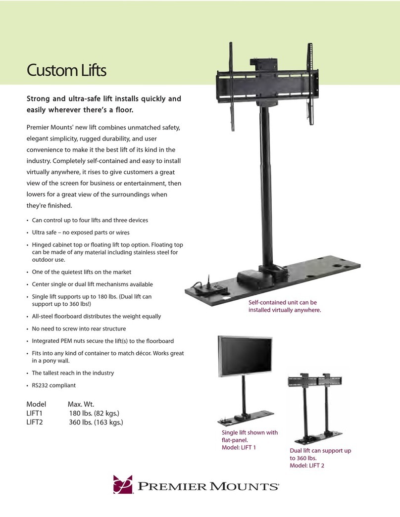 Premier Mounts LIFT1 Specifications