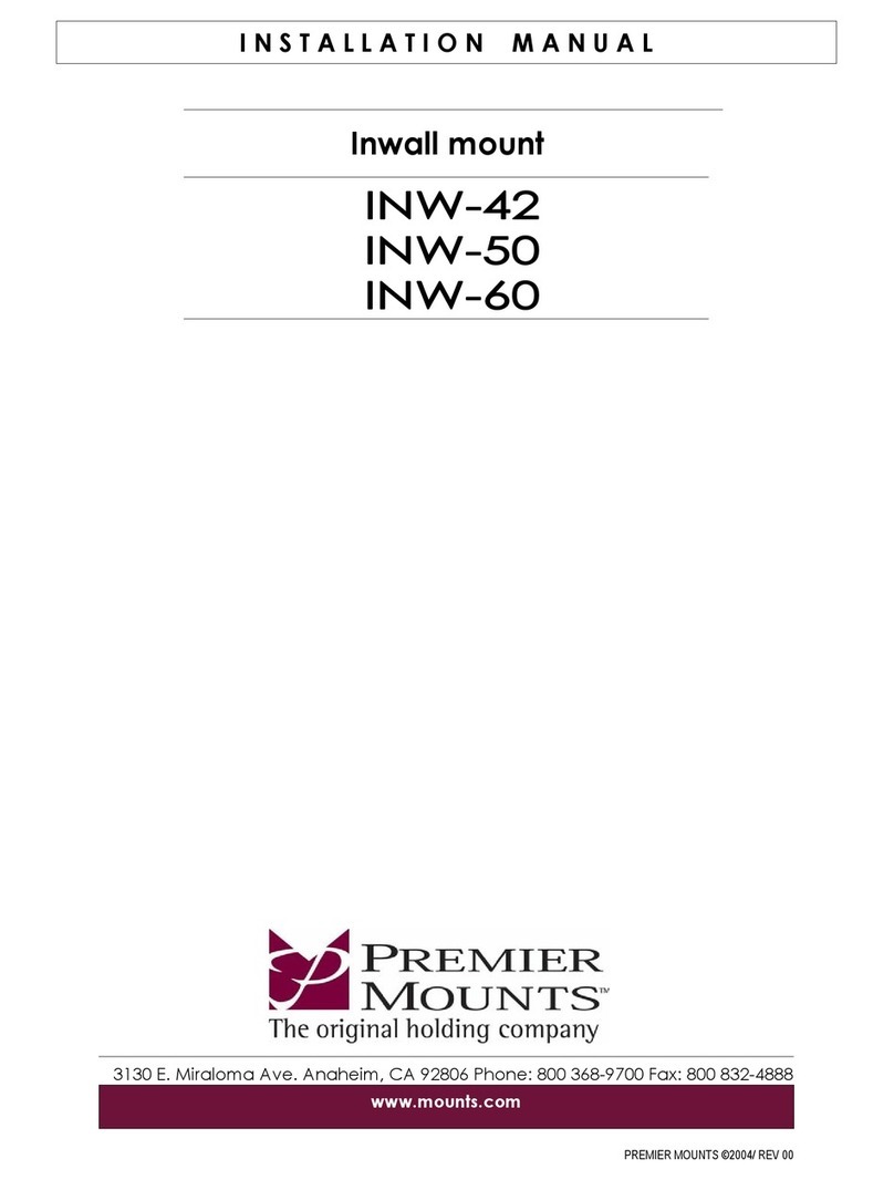 Premier Mounts INW-42 User manual