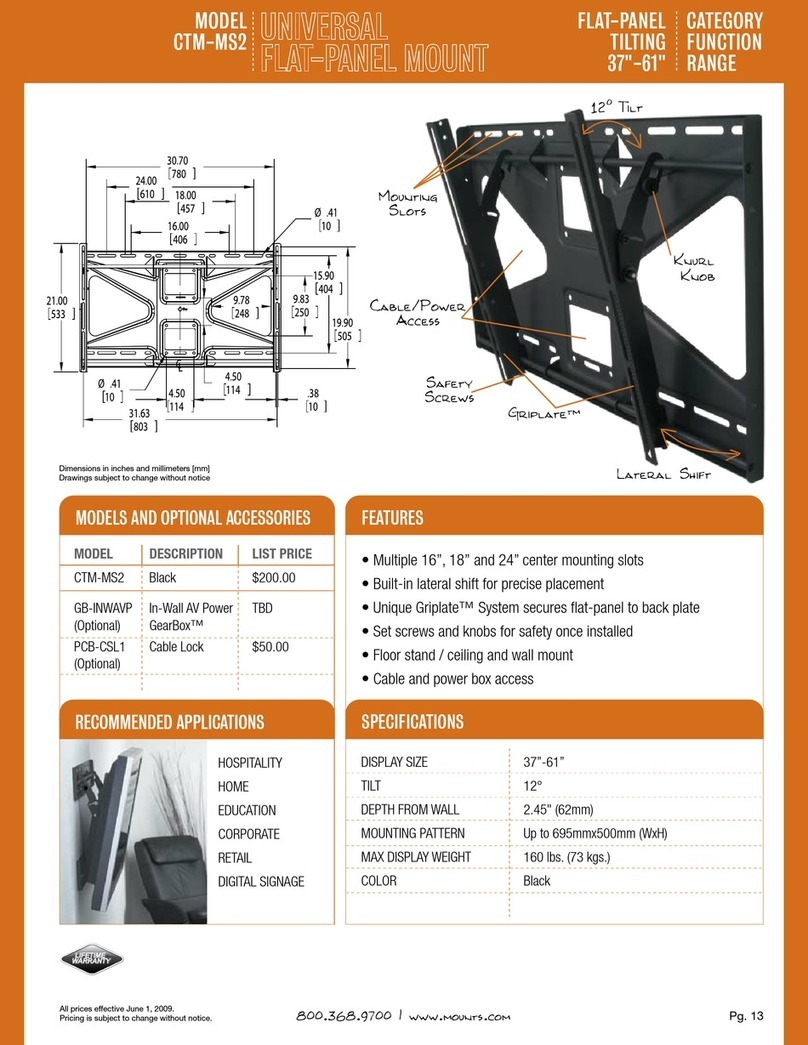 Premier Mounts GB-INWAVP Specifications