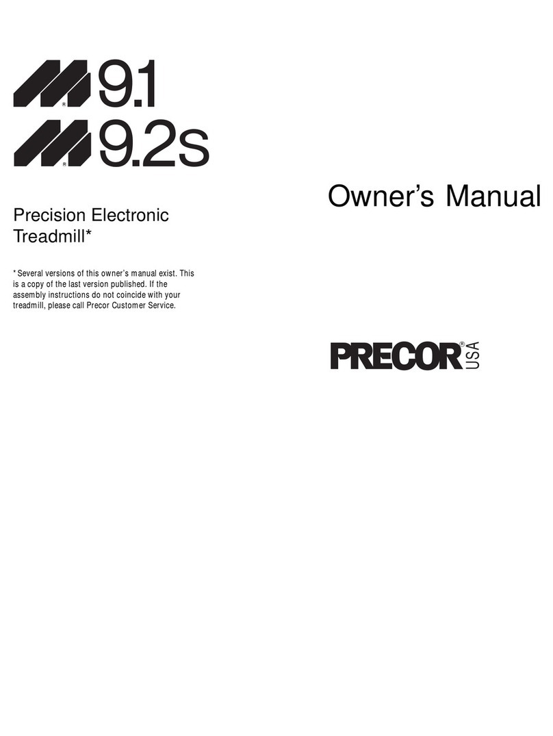 Precor M 9.2s User manual