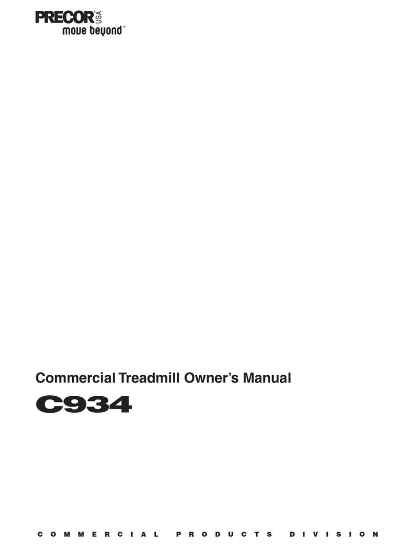 Precor C934 User manual
